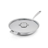 D3 Stainless Everyday 3-ply Bonded Cookware, Skillet with Lid, 12.5 inch