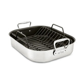 Specialty Cookware, Stainless Steel Nonstick Large Roaster with rack, 13 x 16 inch
