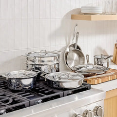 D3 Stainless 3-Ply Bonded Cookware, 13 Piece Set