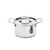 D5 Stainless Polished 5-ply Bonded Cookware, Soup Pot with lid, 4 quart