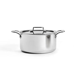 D5 Stainless Polished 5-ply Bonded Cookware, Stockpot with lid, 8 quart