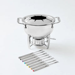 Specialty Cookware, 13 piece Fondue with Stainless Steel Pot and Cast Aluminum Insert Set