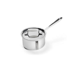 D5 Stainless Polished 5-ply Bonded Cookware, Sauce Pan with lid, 1.5 quart