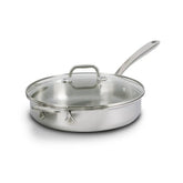 D3 Stainless Everyday 3-ply Bonded Cookware, Sauté Pan with Glass lid, 3 quart