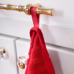 Solid Kitchen Towel Set; Chili; 2 pieces