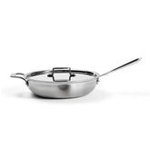 D5 Stainless Brushed 5-ply Bonded Cookware, Weeknight Pan with lid, 4 quart