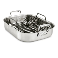 Specialty Cookware, Stainless Steel Large Roaster with rack, 13 x 16 inch
