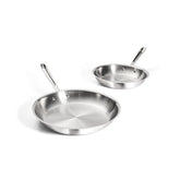 D3 Stainless 3-ply Bonded Cookware Set, 2 piece Fry Pan Set, 10 & 12 inch