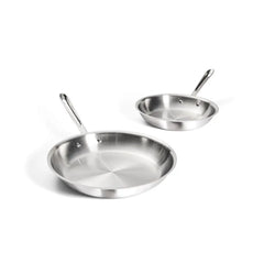 D3 Stainless 3-ply Bonded Cookware Set, 2 piece Fry Pan Set, 10 & 12 inch
