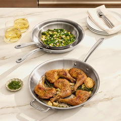 D3® Stainless Everyday 3-ply Bonded Cookware, 3 Piece Set