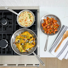 D5 Stainless Brushed 5-ply Bonded Cookware Set, 10 piece Set