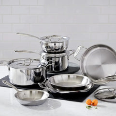 G5® Graphite Core Stainless Steel 5-ply Bonded Cookware, 10 Piece Set
