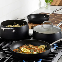 HA1 Expert Cookware, Nonstick Soup Pot with Lid, 4 quart