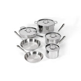 D3 Stainless 3-ply Bonded Cookware Set with 3-Qt Saucepan, 10 piece Set