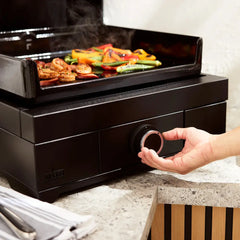 17'' Table Top Gas Griddle, with Lid, One burner