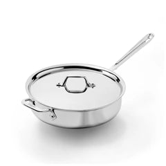 D3 Stainless 3-ply Bonded Cookware, Saute Pan with lid, 4 quart