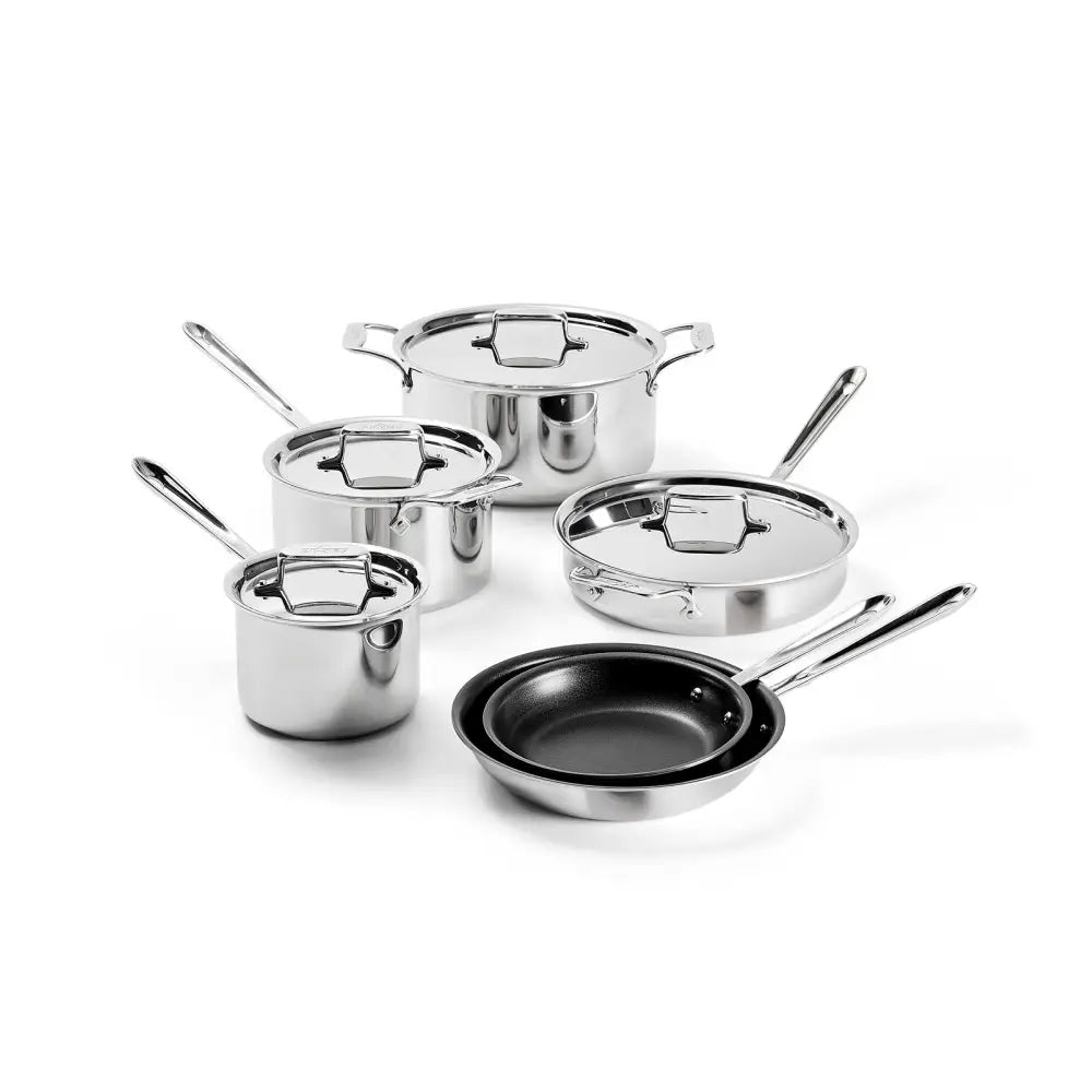 D5 Polished Pro Nonstick 5-ply Bonded Cookware Set, 10 Piece