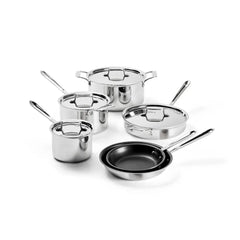 D5 Polished Pro Nonstick 5-ply Bonded Cookware Set, 10 Piece