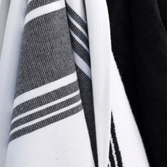Dual Kitchen Towel Set; Black; 3 pieces
