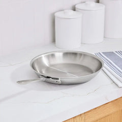 D5 Stainless Brushed 5-ply Bonded Cookware, Fry Pan, 12 inch