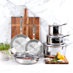 Copper Core 5-ply Bonded Cookware, Stockpot with lid, 8 quart