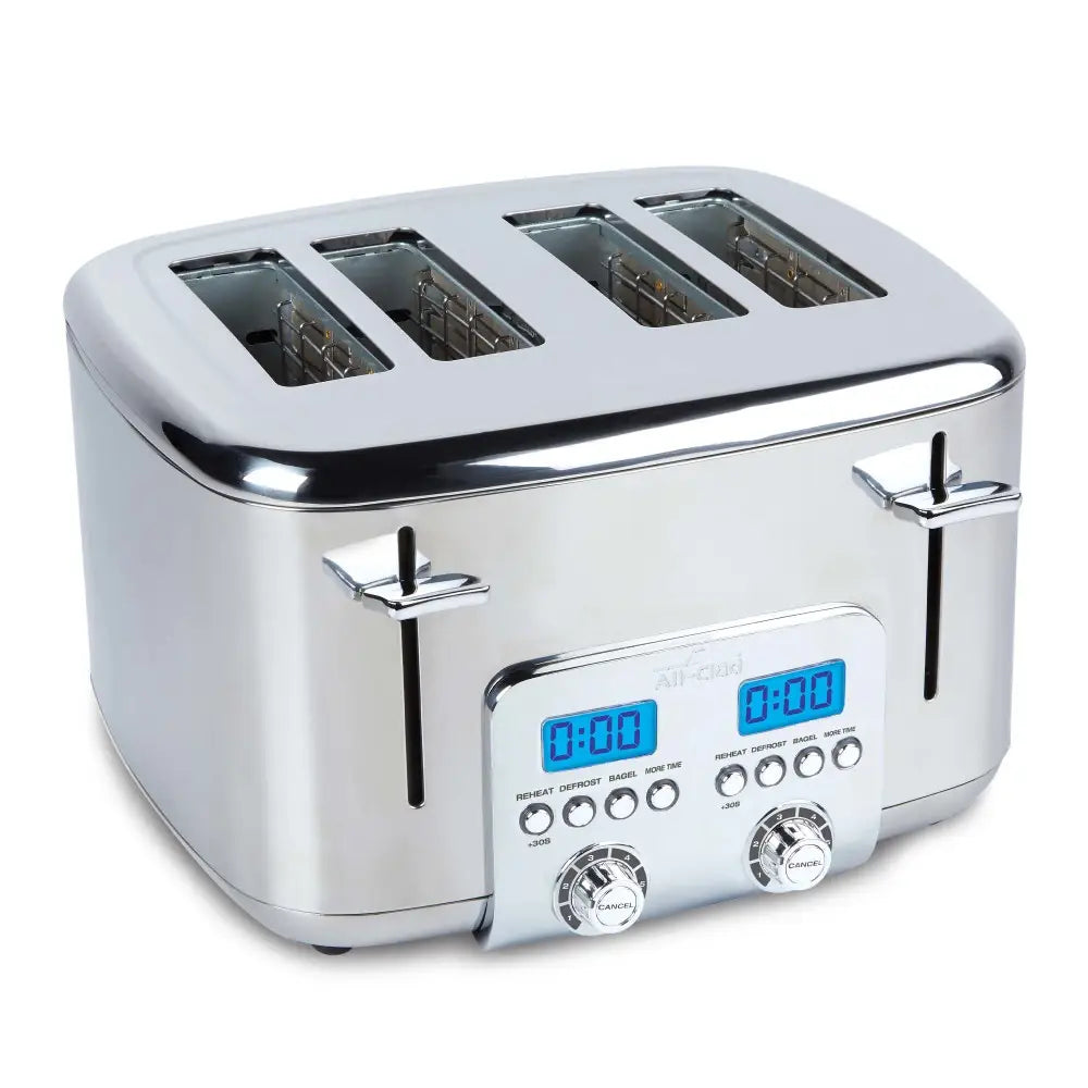 Digital Stainless Steel Toaster; 4 slice