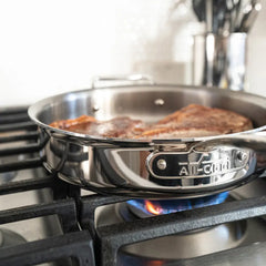 G5® Graphite Core Stainless Steel 5-ply Bonded Cookware, Sauté Pan with Lid, 3 quart