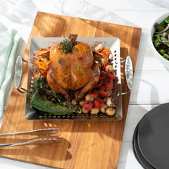 Outdoor Stainless Steel Square Basket 11 inch