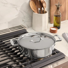 D3 Stainless 3-ply Bonded Cookware, Casserole with Lid, 5 quart