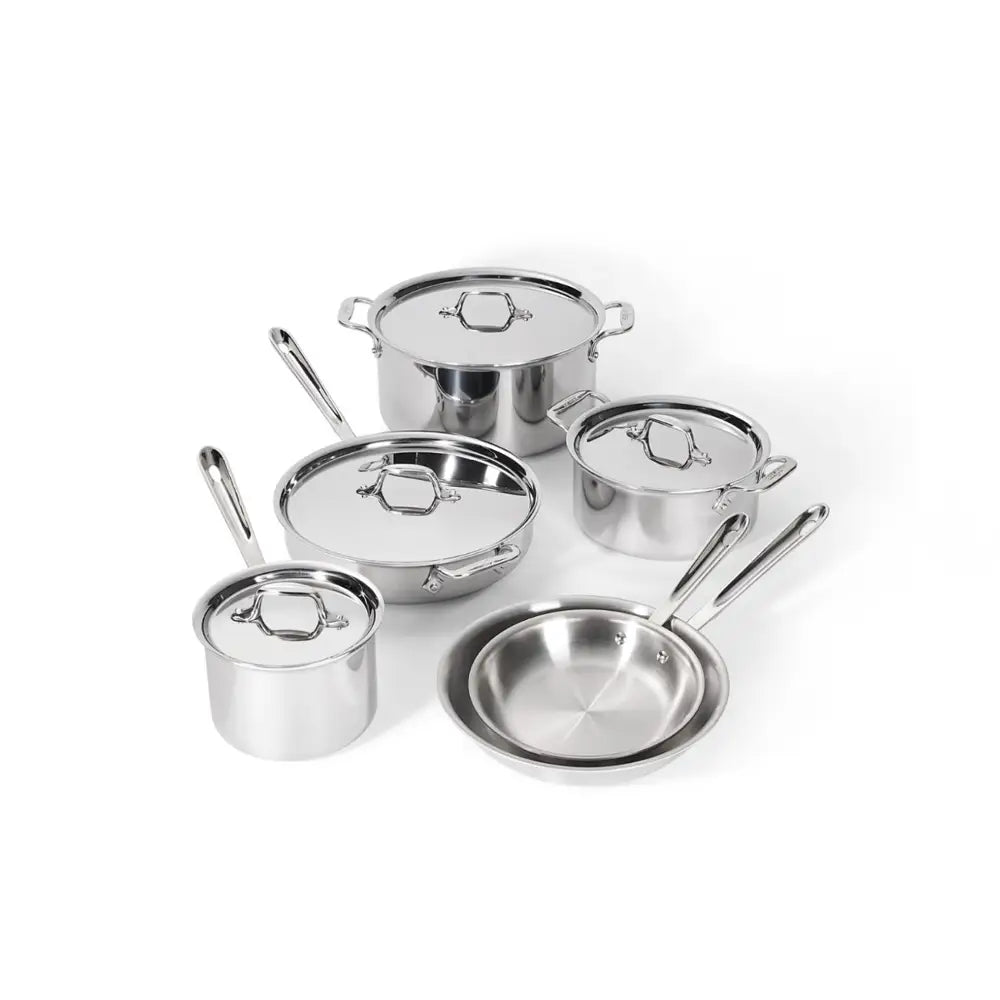 D3 Stainless 3-ply Bonded Cookware Set with 3-Qt Casserole, 10 piece Set