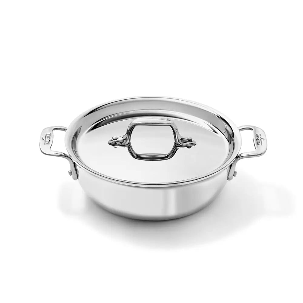D3 Stainless 3-ply Bonded Cookware Cassoulet, 2 quart