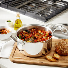 G5® Graphite Core Stainless Steel 5-ply Bonded Cookware, Stockpot with Lid, 8 quart