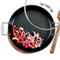 HA1 Hard Anodized Nonstick Cookware, 2 piece Glass Lids, 10 &amp; 12 inch