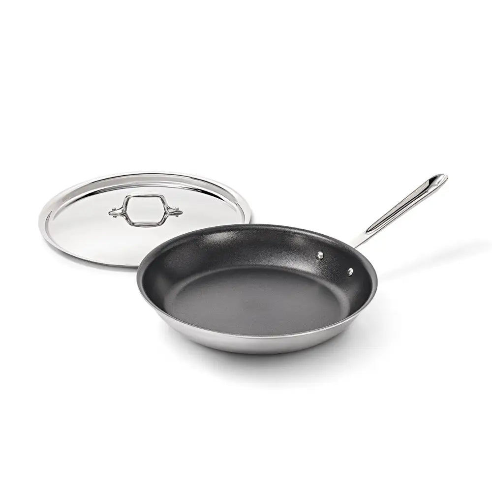 D3 Pro Nonstick 3-ply Bonded Cookware, Fry Pan with Lid, 12 inch