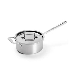 D5 Stainless Brushed 5-ply Bonded Cookware, Sauce Pan with lid, 3 quart