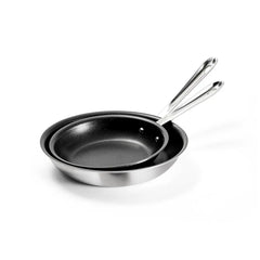 D5 Polished Pro Nonstick 5-ply Bonded Cookware, Fry pan Set, 8 and 10 inch