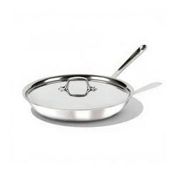 D3 Stainless 3-Ply Bonded Cookware, Fry Pan with Lid, 12 inch