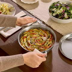 D3 Stainless 3-ply Bonded Cookware Cassoulet, 2 quart