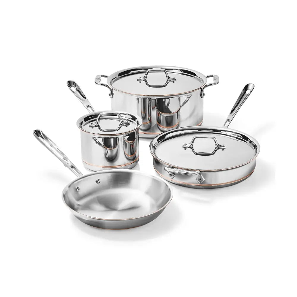 Copper Core 5-ply Bonded Cookware Set, 7 piece Set