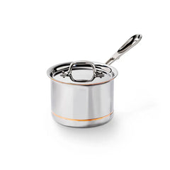 Copper Core 5-ply Bonded Cookware, Sauce Pan with lid, 2 quart