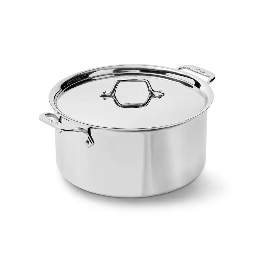 D3 Stainless 3-ply Bonded Cookware, Stockpot with lid, 8 quart
