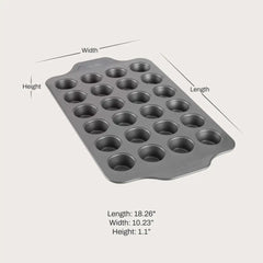 Pro-Release Nonstick Bakeware, Mini Muffin Pan 24 Cup