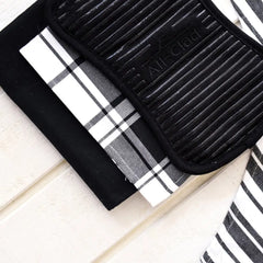 Potholder Set; Black; 2 pieces