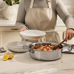 D3 Stainless 3-ply Bonded Cookware, Casserole with Lid, 5 quart