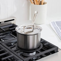 D5 Stainless Brushed 5-ply Bonded Cookware, Sauce Pan with lid, 2 quart