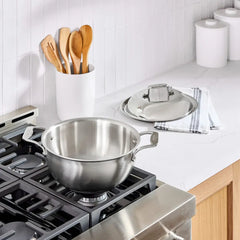 D5 Stainless Brushed 5-ply Bonded Cookware, Dutch Oven, 5.5 quart