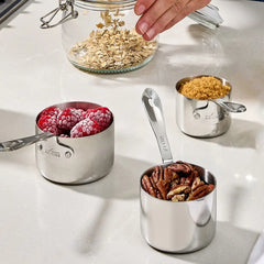 Stainless Steel Odd Size Measuring Cups &amp; Spoons Set, 6 Piece