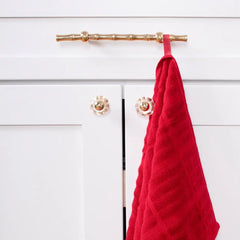 Solid Kitchen Towel Set; Chili; 2 pieces