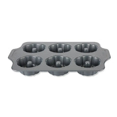 Pro-Release Nonstick Bakeware, Mini Fluted Cake Pan, 6 Cup