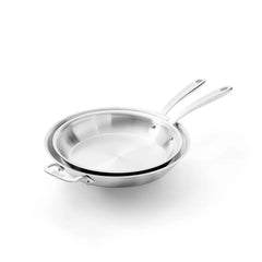 D3 Stainless Everyday 3-ply Bonded Cookware, Skillet Set, 10.5 and 12.5 inch